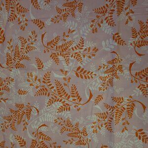 2 Yards Power Pop Fabric Jenean Morrison Pink with Orange Leaves Girlfriend PMJM